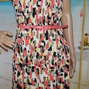 R & K ORIGINALS midi dress w/ pockets sz 12